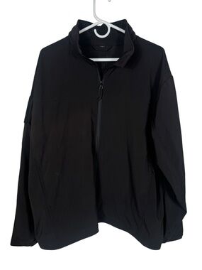 Rothco Black Tactical Soft Shell Zip-Up Jacket, Size XL